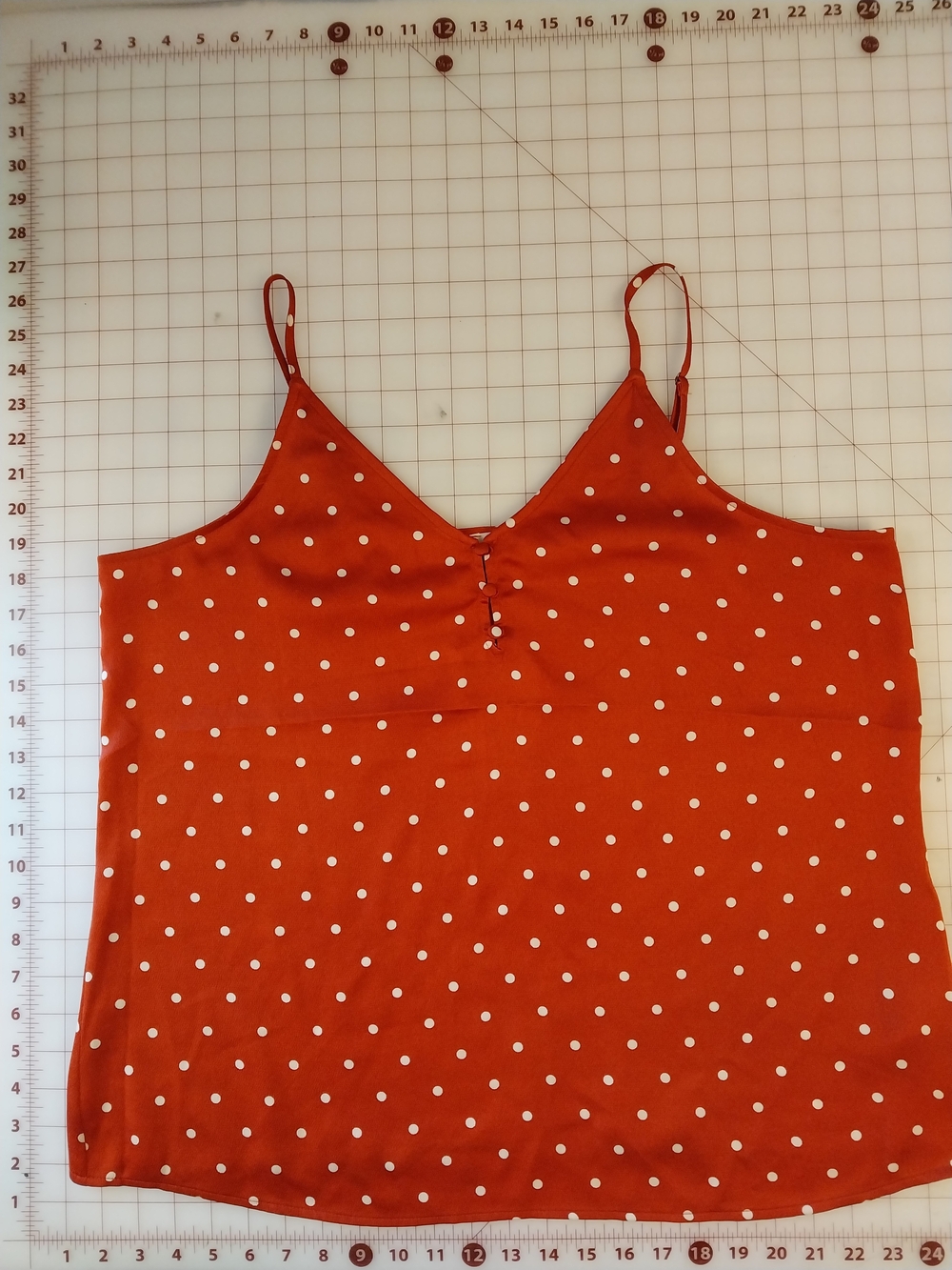Maurices Red Polka Dot Spaghetti Strap Cami